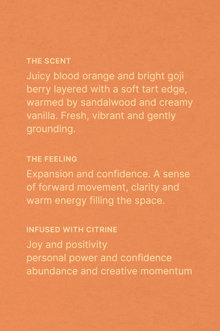 333 Candle ·  Blood Orange · Citrine